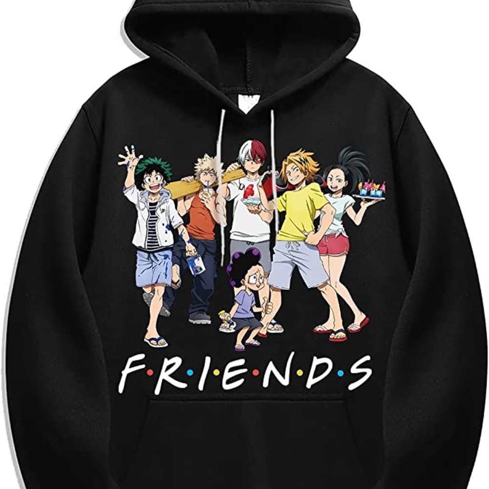 My Hero Academia "Friends" Hoodie NWOT